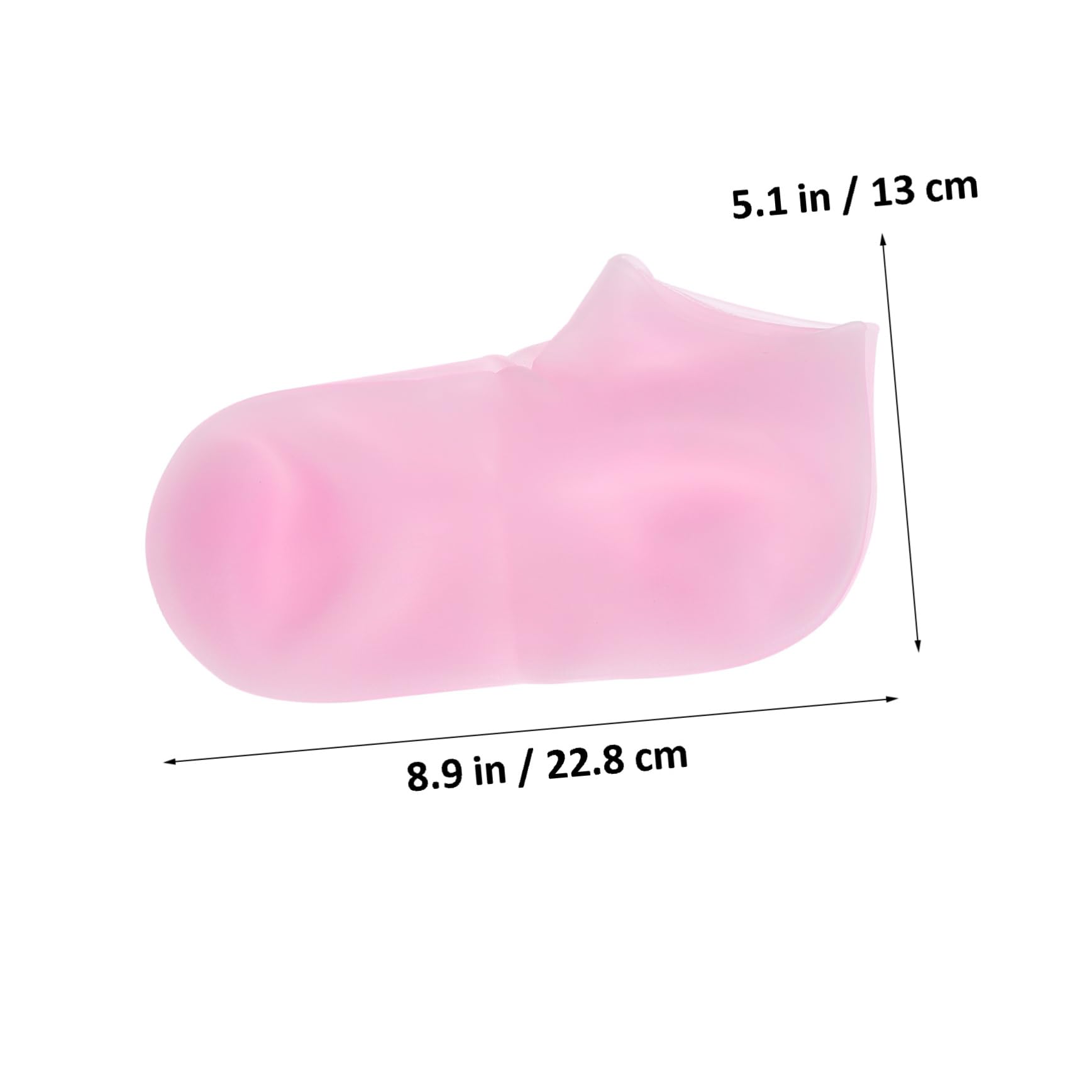 WOFASHPURET 2Pairs Gel Silicone Socks for Foot Care Moisturizing Spa Socks for Dry Cracked Feet Reusable Foot Masks XL Comfortable Hydrating Socks for Women