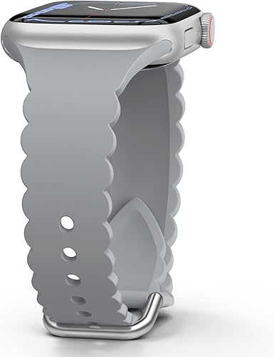 Sunnywoo Correa de silicona deportiva compatible con correas de Apple Watch de 1.496 pulgadas, 1.575 pulgadas, 1.614 pulgadas, 1.732 pulgadas, 1.772