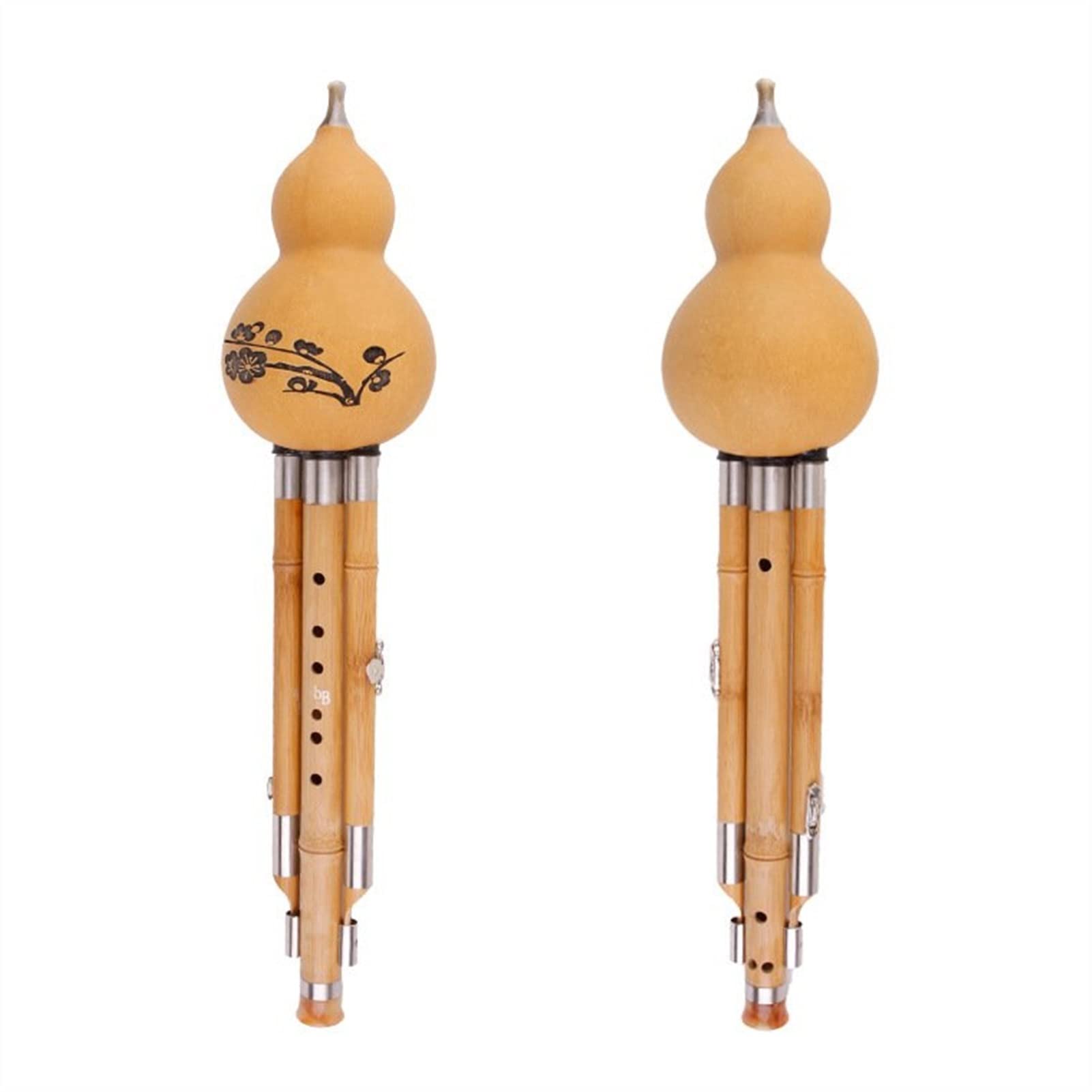 FLFL Gourd-Flöten-Instrument Hulusi C/BB Key Instrument Bambusflöte Handgefertigt