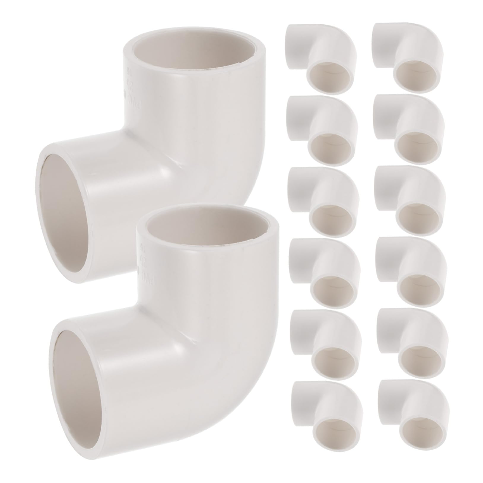 HEMOTON 4 Set Raccordi A Gomito Connettore del Idroponico Connettore in Plastica Raccordo per Mensola da Giardino Connettori di Giunzione Connettori in Plastica Bianca 20 Pezzi*4