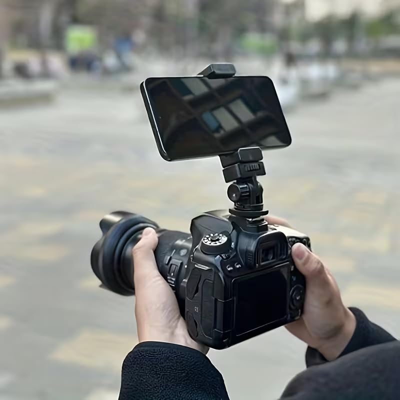 Image of 360 Rotating Smartphone Holder with Hot Shoe Mount & 1 /4 inch Thread