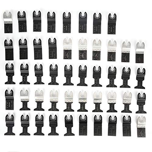 48 pièces lame de scie à bois roue de coupe outils de charpentier pour Supermaster multi-outils lames de scie oscillantes ensemble pour atelier de coupe de bois métal plastique
