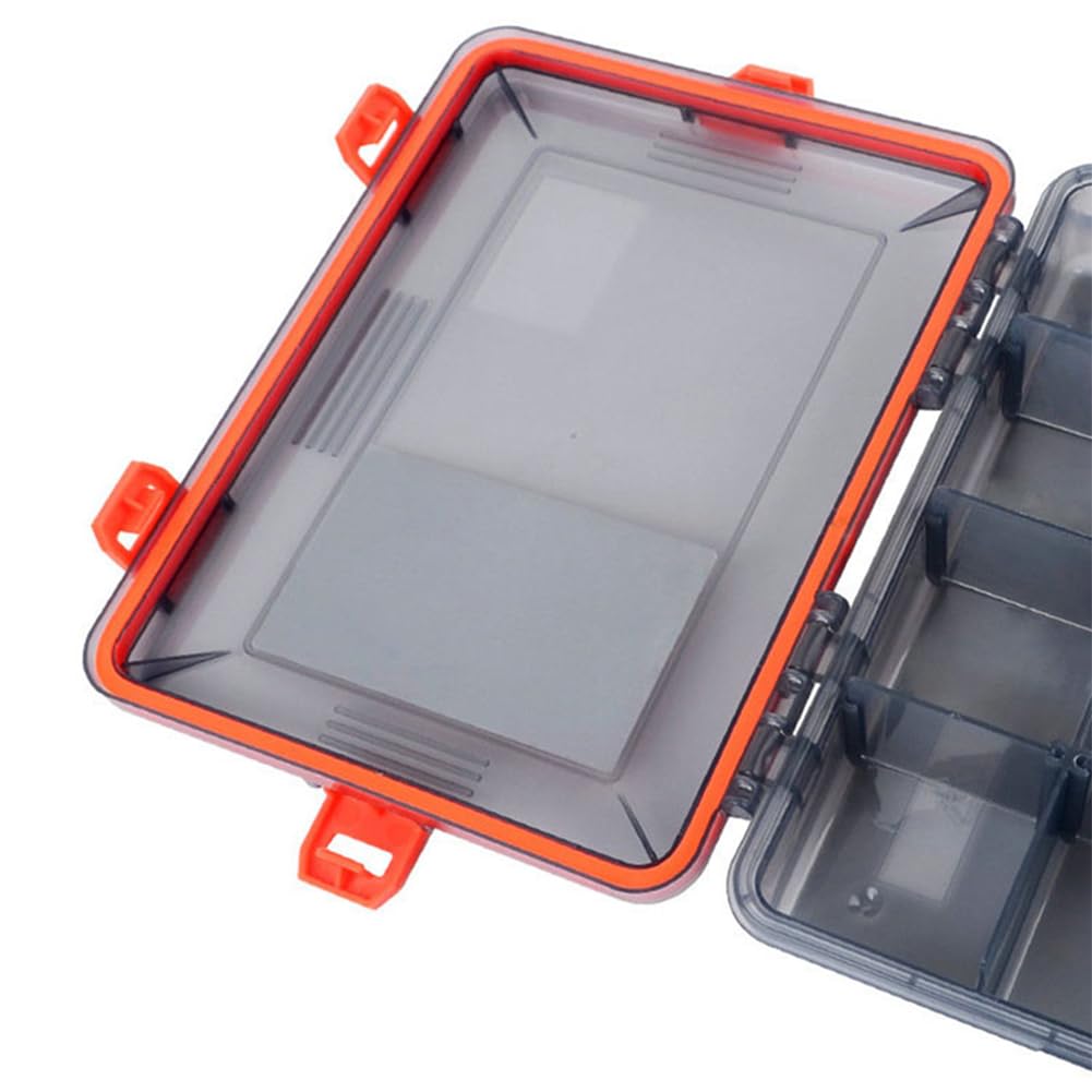 Boîte Rangement Pêche Boîte De Pêche Transparente - 14 Compartiments Avec Trous D'évacuation - Double Face - 27x17,5x4,5cm Boite De Peche