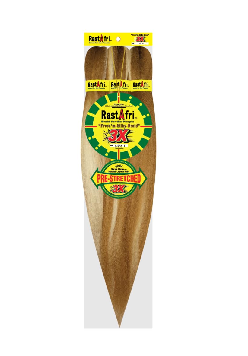 RastAfri Freed'm Silky Braid Pre-Stretched 3X (FS27/613)
