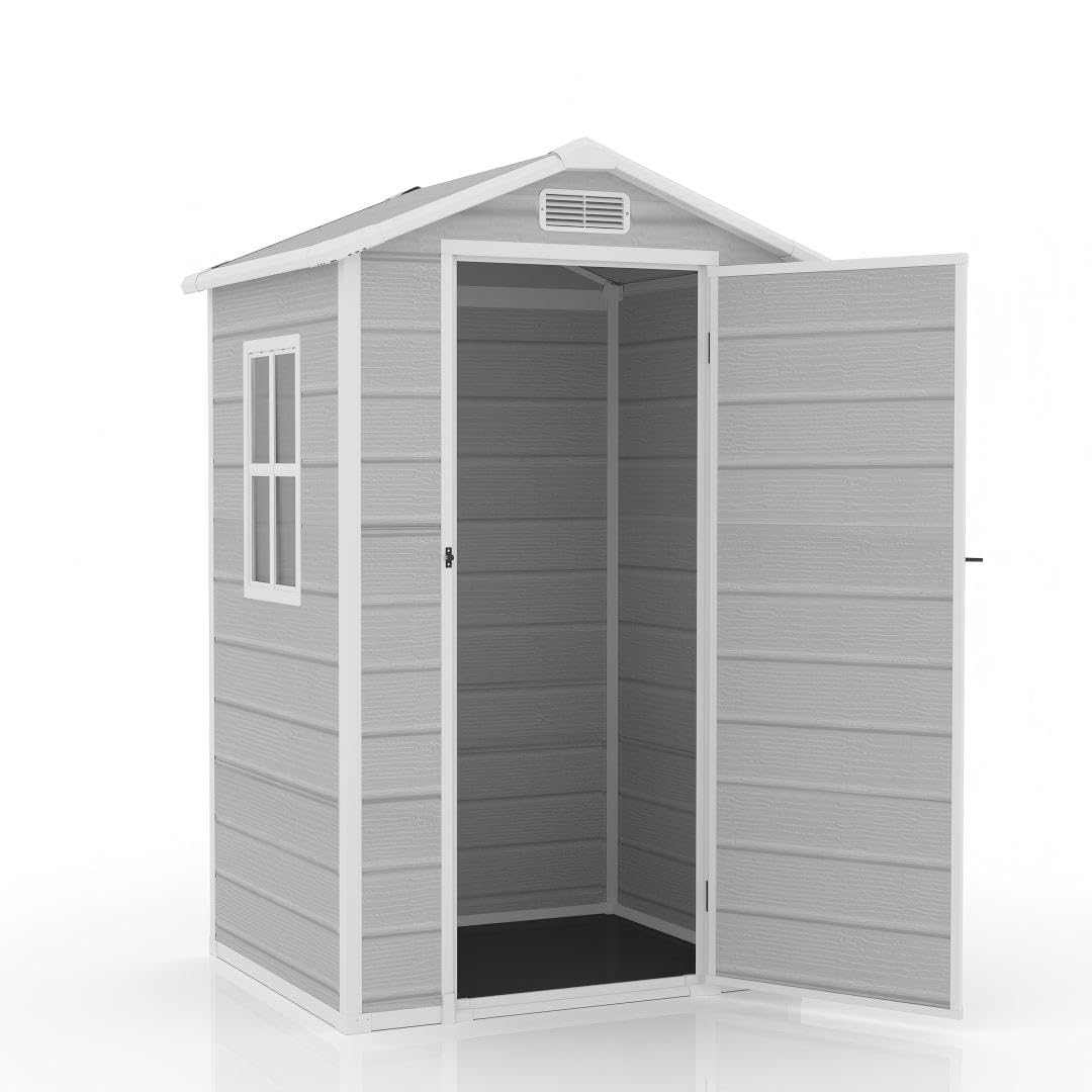 Amazon | 物置 屋外 樹脂製 大型 床あり 1900L 倉庫 戸外収納庫 収納