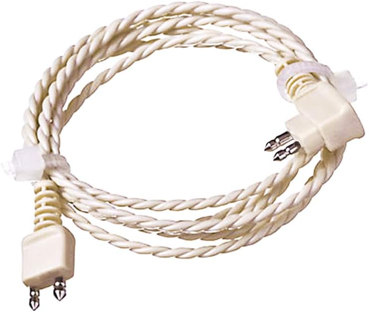 2 pin Hearing Aid Receiver Cable for Body Aids Pocket Hearing aid Replacement Cord (Beige)