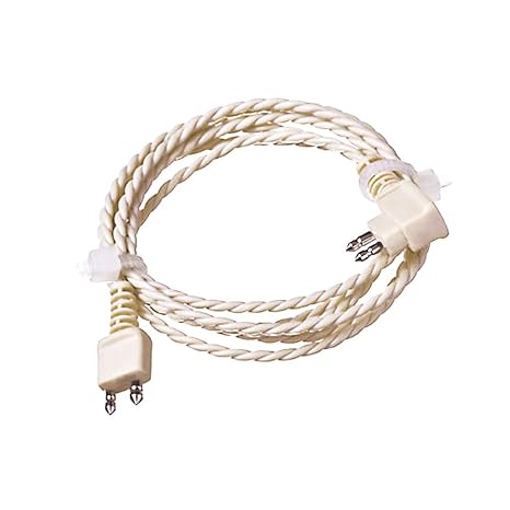 3 pin Hearing Aid Receiver Cable for Body Aids Pocket Hearing aid Replacement Cord (Cable, Beige)
