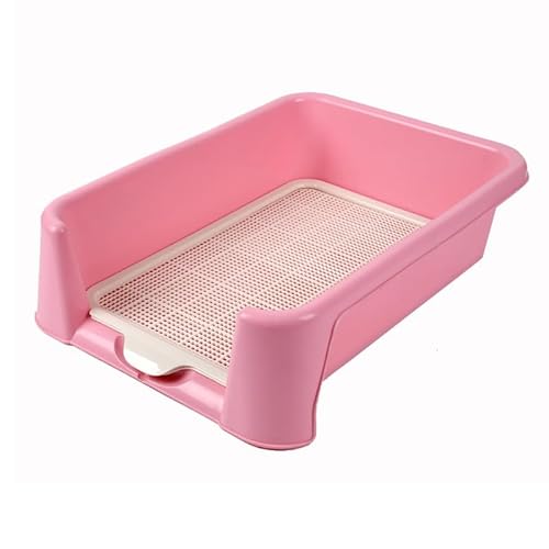 Catonlifer 大犬トイレ 犬 トイレ トレー ペットトイレ 犬用トイレ フェンス付き大型犬トイレトレイ 足を乾いた状態に保ち 犬のトイレ ゴールデンレトリバー 大型犬 犬のトイレ 犬の小便器 折りたたみ不可 (L(長さ56cmX幅43X高さ15cm