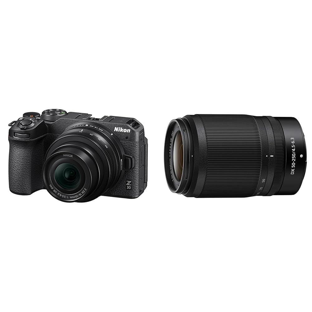 Nikon Z 30 Kit DX 16-50 Mm 1:3.5-6.3 VR + DX 50-250 Mm 1:4.5-6.3 VR (20 & Nikkor Z DX 50-250mm f/4.5-6.3 VR