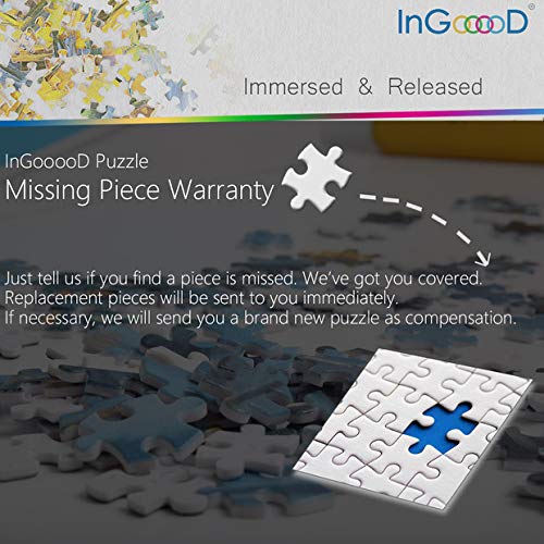 INGOOOD 1000 Piece Alpaca Jigsaw Puzzle – Sacred Animals Art, Adult Puzzle For Home Decor & Gifts