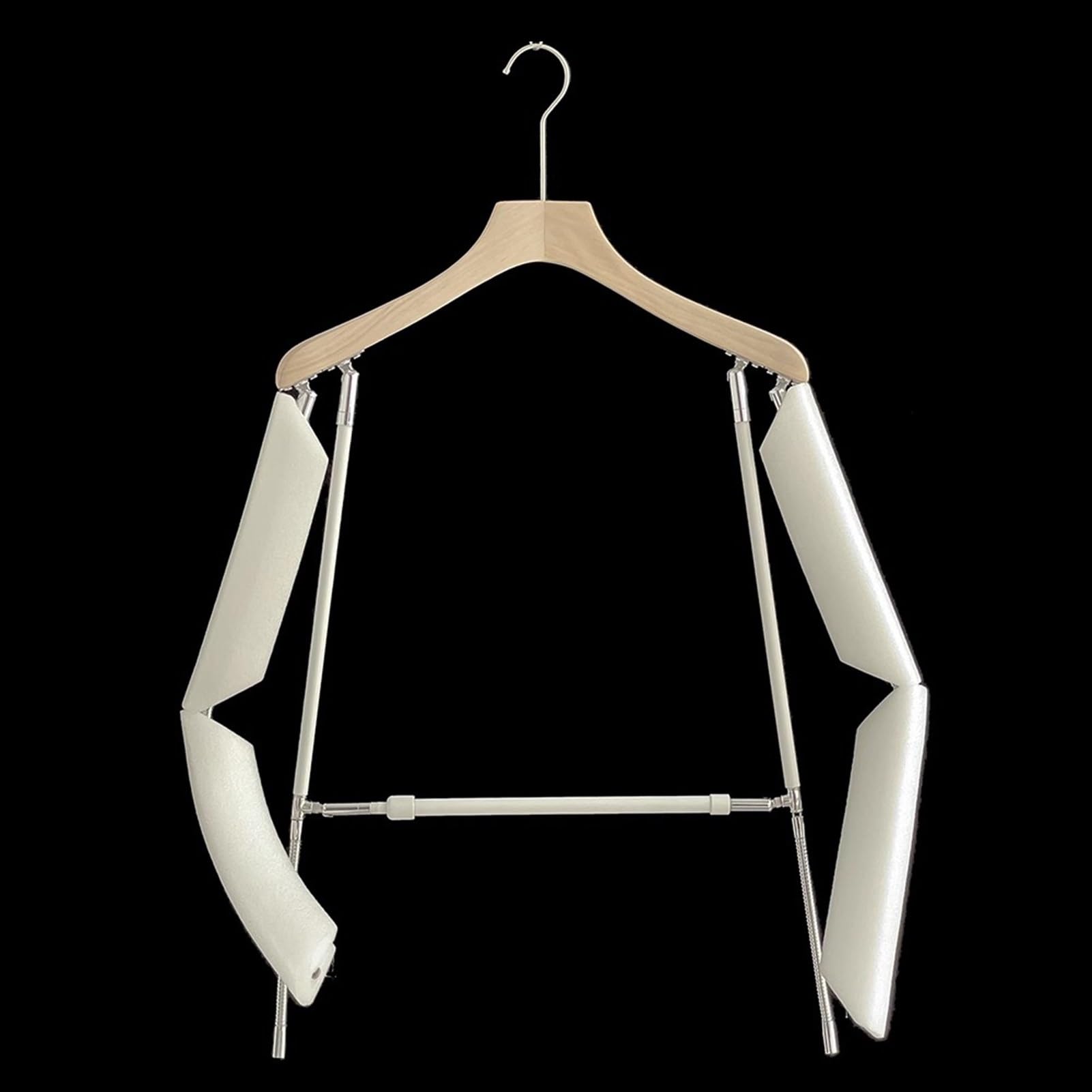 Genérico Maniquí Masculino Ajustable para exhibición de Ropa, fotografía y lavandería. Perchero metálico Resistente para Abrigos y Chaquetas, Ideal para escaparates de Moda.