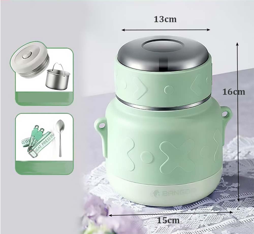 TRI 496915 Bol De Maintien Au Chaud, Bol Isotherme Avec Couvercle