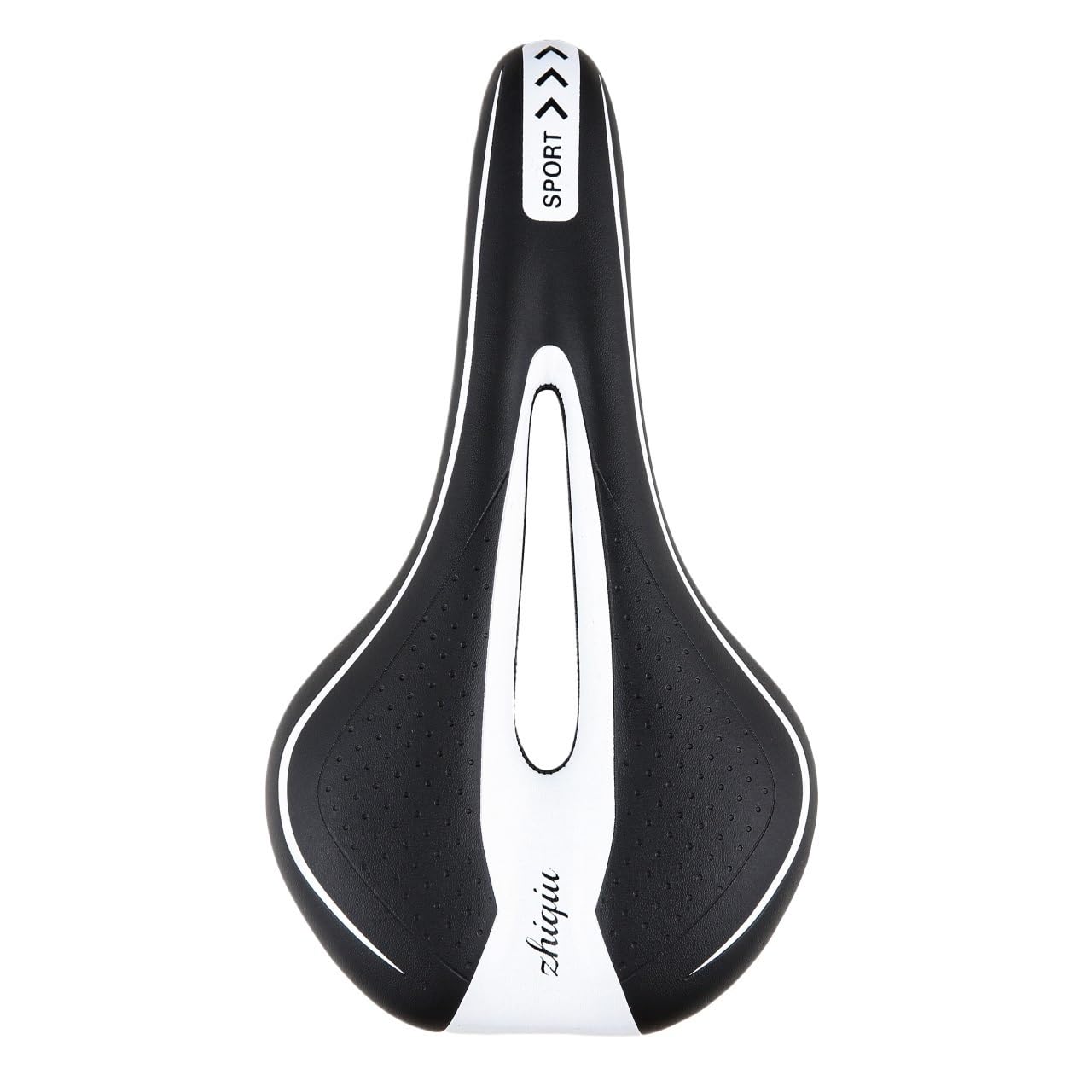 VFdthR Bike Seat Bike Seat Comfortable Bicycle Saddle With Ergonomic Zone For Men & Women Universal Fit For BMX, MTB & Road(White)