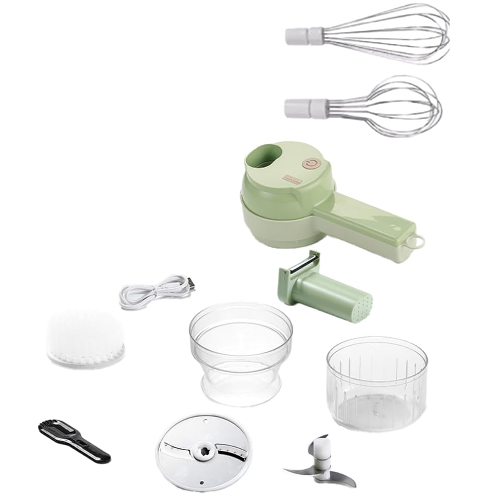 CTRLZS Multifunctional Chopper for Kitchen Use Rechargeable Garlic Beater Peeler, Whisk, Dish Brush