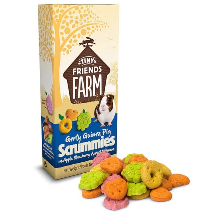 Tiny Friends Farm Treat Biscuits Hamsters Rats Gerbil Ferrets Guinea Pigs 120g (Gerty Guinea Pig)