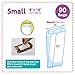 Home & Food Small Trash Bags[Size S, Color White] (Pack of 1)