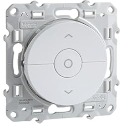 Interruptor Persiana Wifi Sin Neutro Schneider Electric S520208 Odace Interruptor Persianas 10A, Blanco