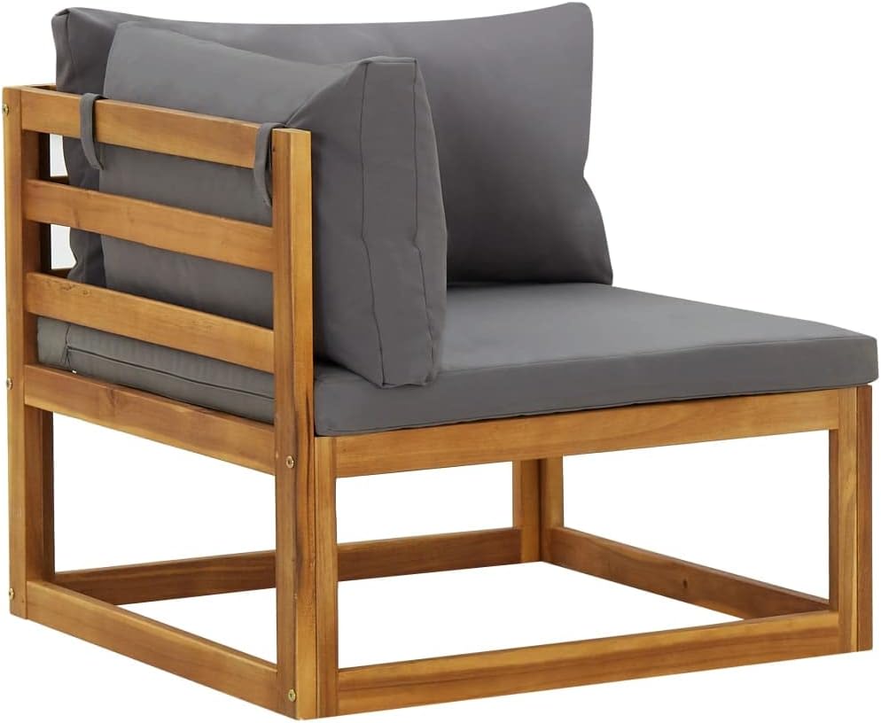 Sectional Corner Sofas 2 pcs with Cushions,Patio Furniture,Outdoor Sofas,Garden Sofa,Outdoor Deck Sofa,for Decks,Gardens,Backyards,Dark Gray