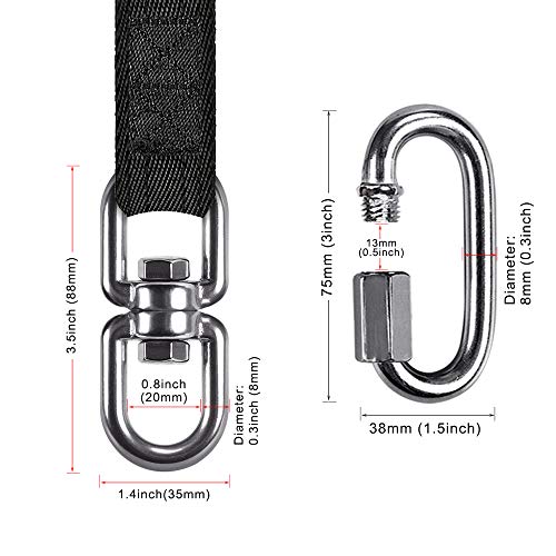 image for Dolibest Heavy Bag Hanger Strap,Heavy Bag Hanger Strap with Swivel and