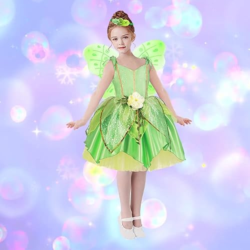 Miniatura 7 de TYHTYM Deluxe Princess Costumes Little Girls Dress Kids Fancy Gown Cosplay Halloween Party