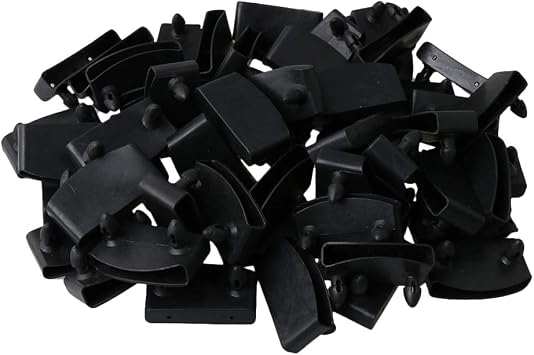 50x 1.9 inch Replacement Bed Slat Plastic Centre Caps or End Caps Holders Black for Board Width is 1.89inch