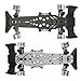 SPYMINNPOO RC Chassis Plate, Carbon Fiber CNC Machining Chassis Plate Compatible with YD2-Z RC Racing Car Sportinggoods Body Parts(Black£©