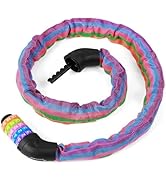 Amazon | Sportneer 自転車 鍵 自転車チェーンロック 5桁ダイヤル式