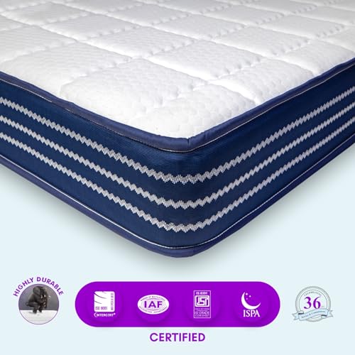 Image of Sleep SPA Ortho Pocket with SrtX Technology 10 inch Queen Size Pocket Spring Mattress for Hotel Like Comfort |for Soft Sleepers |with 5 Year Warranty (L x W: 78 inch x 60 inch)