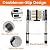 10.5FT Telescoping Ladder, Portable Collapsible Ladder for Home with Fixed Lock,Heavy Duty 330lbs Max Capacity,Multi-Purpose Aluminum Extension Ladder for RV Outdoor Work Black (10.5FT)