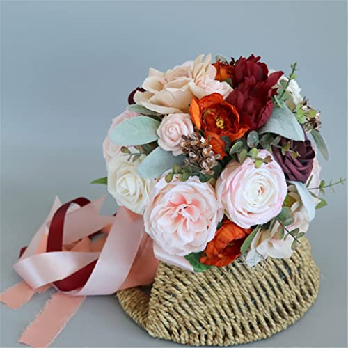 Bouquet de main de mariée de mariage simulation et photo - 4
