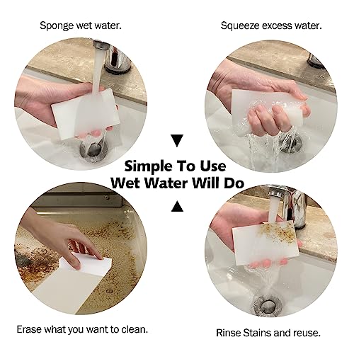 image for SHJADE Magic Sponges Cleaning Eraser, 30 Pack Melamine Foam Cleaning P