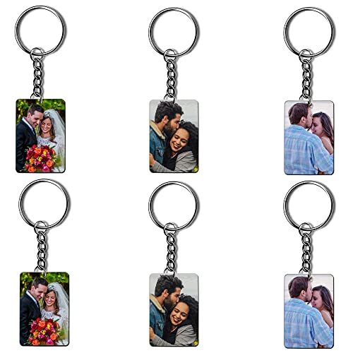 Image of Photo Keychain For Men, Girls, Friends, Car, Bike Customised /Personalized Keyring With Picture Gifts For Birthday, Anniversary 6.3x3.7 CM Wooden MDF