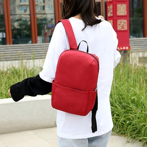 Backpack With Water Prevention Multifunctional Large Capacity And Lightweight Designer Cell Phone Bag (Red, One Size)4