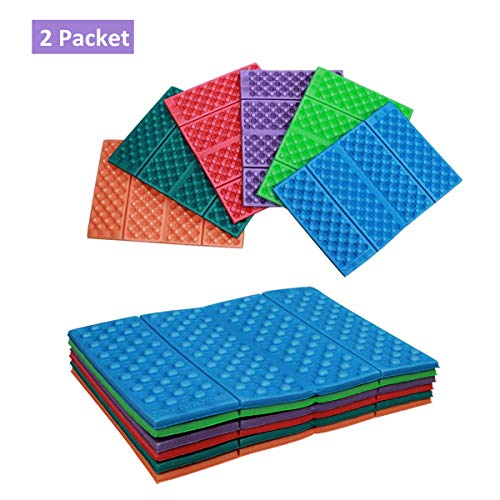 STKYGOOD 2PCS Camping Foam Pad Waterproof EVA Foam Seat for Pinic, Hiking, Backpacking