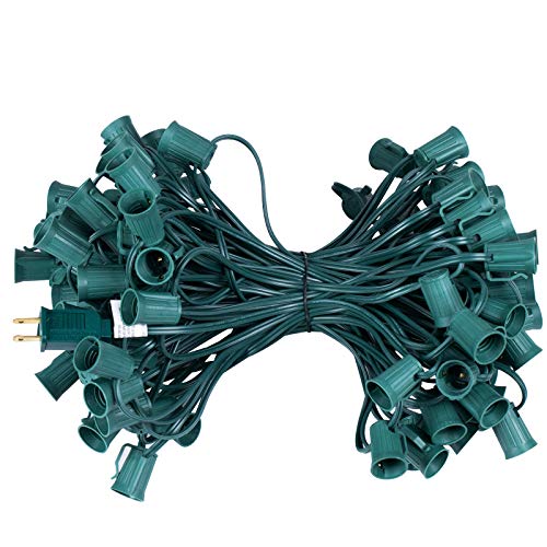 Brightown FYO100/2 C9 Light Strand 100 Ft For E17-12 Inch Spacing, Outdoor String Light Christmas Stringer cover