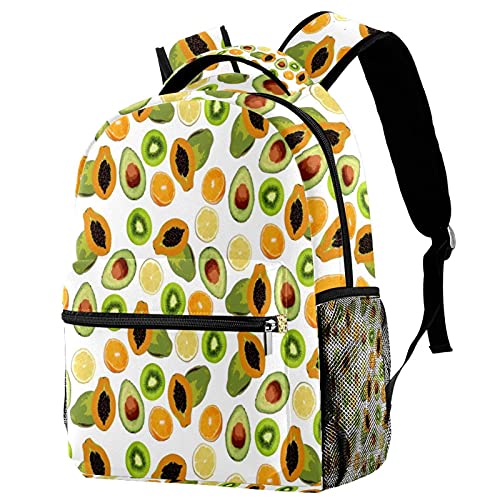 Sac à dos décontracté multicolore au motif floral rose et finitions robustes