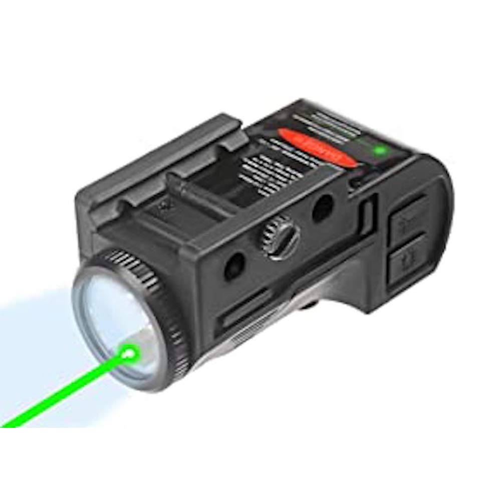 GL02 Combo Flashlight and Green Laser Magnetic Charging Internal Green Laser Sight & Flashlight Laser Combo with Rechargeable Battery