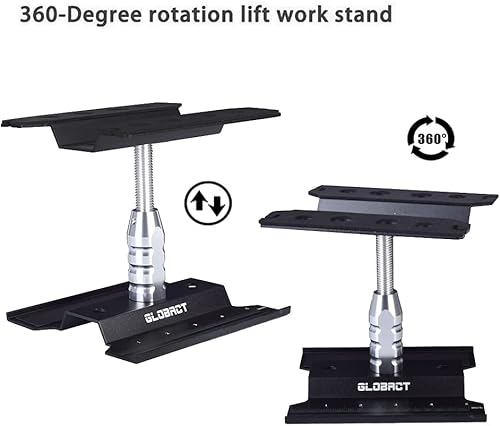 Miniatura 8 de Globact Aleación de aluminio RC Car Repair Work Stand Hobby Tool Set de 360 grados de rotación de elevación o inferior y 270 piezas RC Tornillos Kit