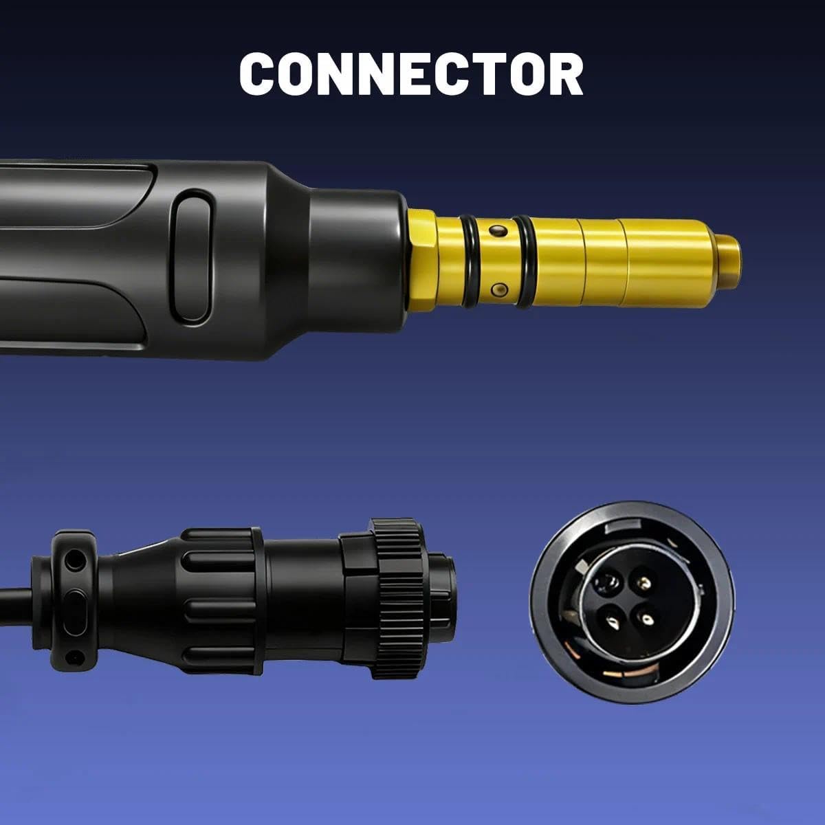 150A Aluminum Spool Gun, 10FT Cable DC24V Replacement Compatible with Miller 300371 Spoolmate 100 for Millermatic 140,141,180,190,211 Multimatic 200,215 Miller Welder