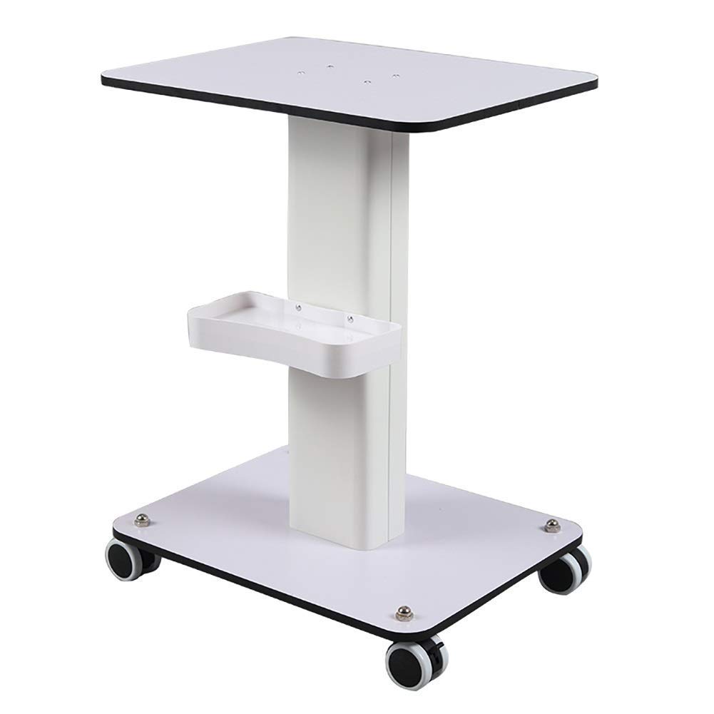Carrello per Porte Di Carrello da Porto Mobile Carrello da Servizio Di Carrello Di Bellezza Bianca Carrello Rotolare con Vassoio Di Stoccaggio, Carrello Di Utilità Multiuso Commerciale Del Tatu