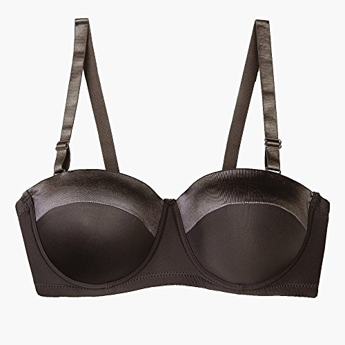 Image of Women's Strapless Bra B /C /D /DD /DDD /G 1 /2 Cup Seamless Plus Size Balconette Bra H059