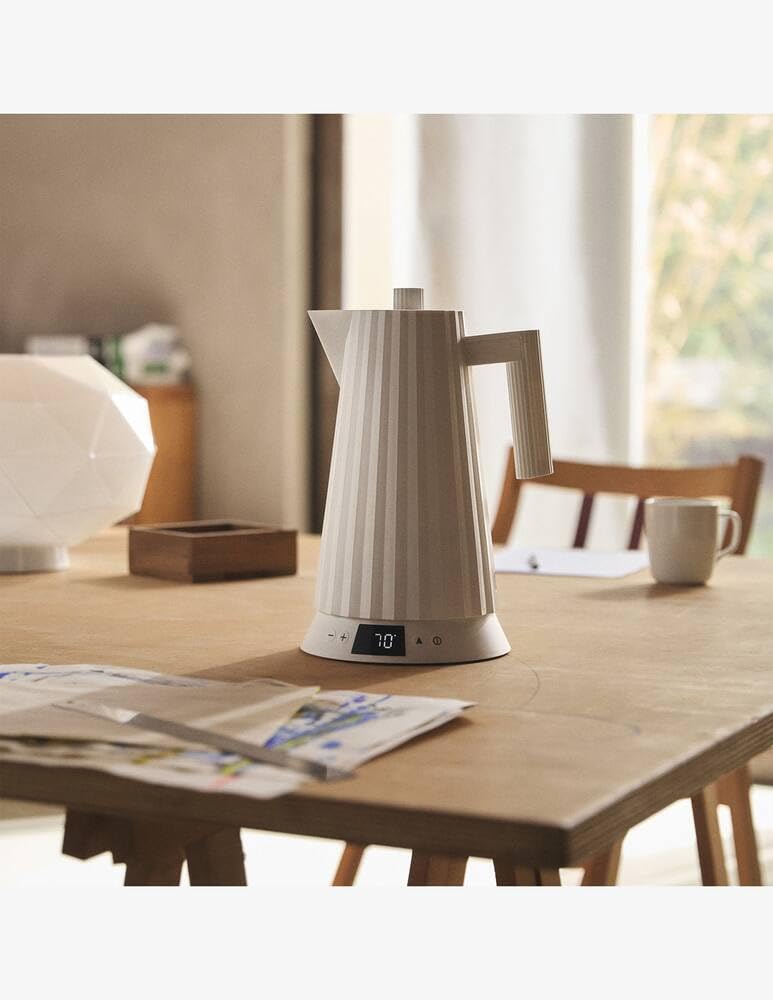 Alessi Plisse Wasserkocher wei? mit Temperaturregelung (MDL21 W)