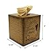 CVHOMEDECO. Primitives Square Tissue Box Cover Rustic Country Welcome Cardboard Tissue Box Holder for Home/Bath Decor, 5-1/4 x 5-1/4 x 6 Inch