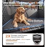 Hard Bottom Dog Truck Seat Cover, Back Seat Extender with Washable Mat, XL - Image 3