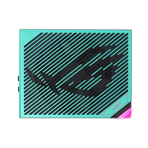 ROG Thor 1200W Platinum III Hatsune Miku Edition ARGB Gaming Alimentatore di rete (compatibile ATX 3.1, 80Plus Platinum, GaN-MOSFET, misurazione di tensione GPU, display OLED magnetico, blu - Alimentatore - Immagine 1