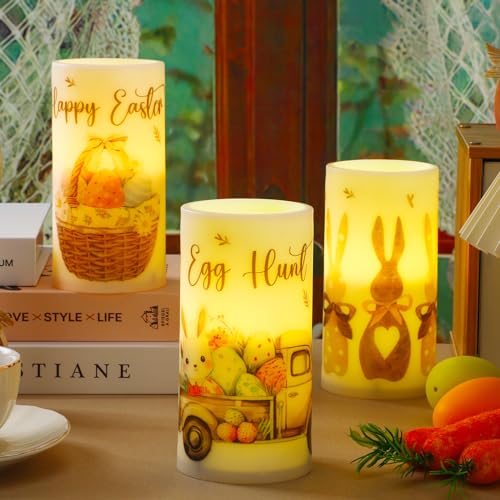 Retisee TOU-RETISEE-2933 3 Pcs Farmhouse Flameless Candles thumb #3