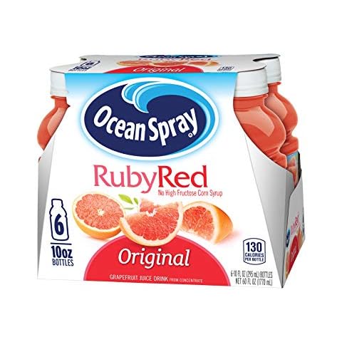 Ocean Spray® Ruby Red Grapefruit Juice Drinks, 10 Fl Oz Bottles, 6 Count (Pack of 1) Cover