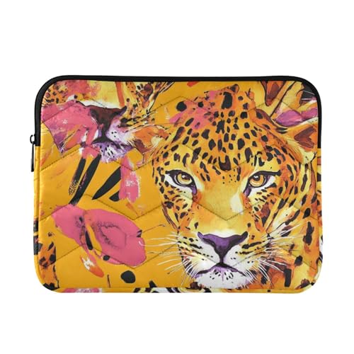 Funda liviana para laptop 13-14 pulgadas naranja tigres miniatura 1