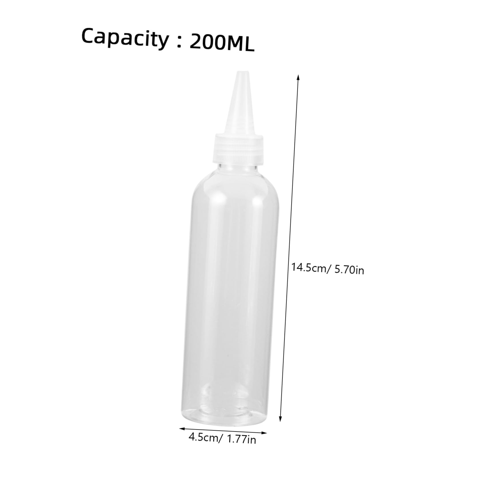 Redriver 4Pcs Empty Plastic Squeeze Bottles with Precision Friendly Refillable Containers for Oil Glue and Liquids for Portable Design
