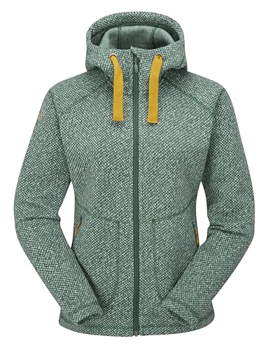 RAB Amy W Veste Polaire thermique zippée pour femme en tricot gris